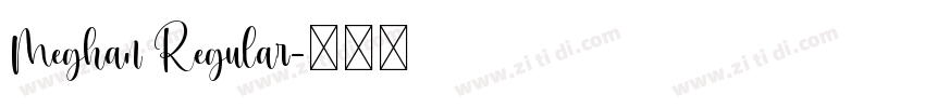 Meghan Regular字体转换